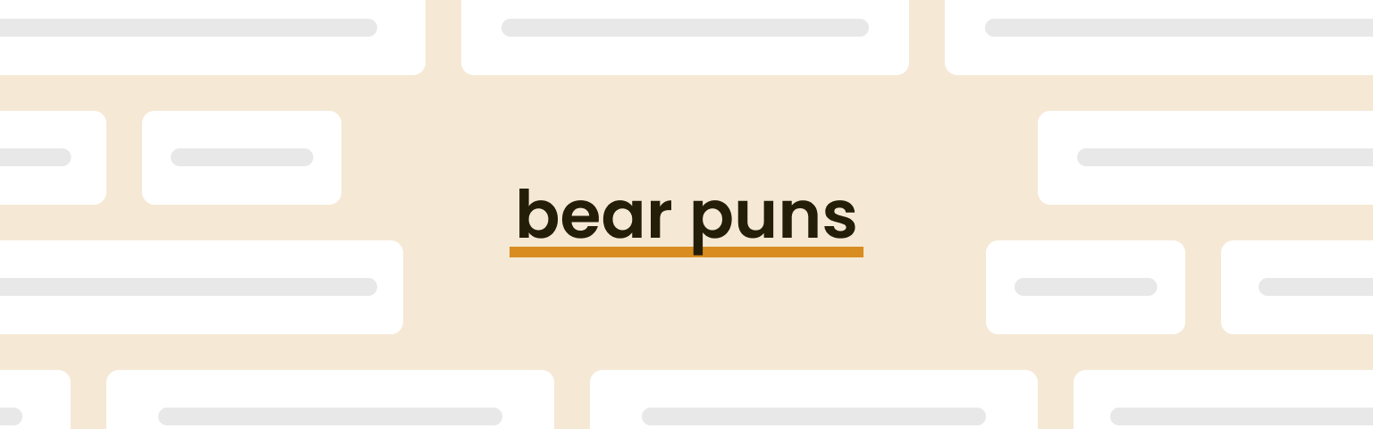 bear puns