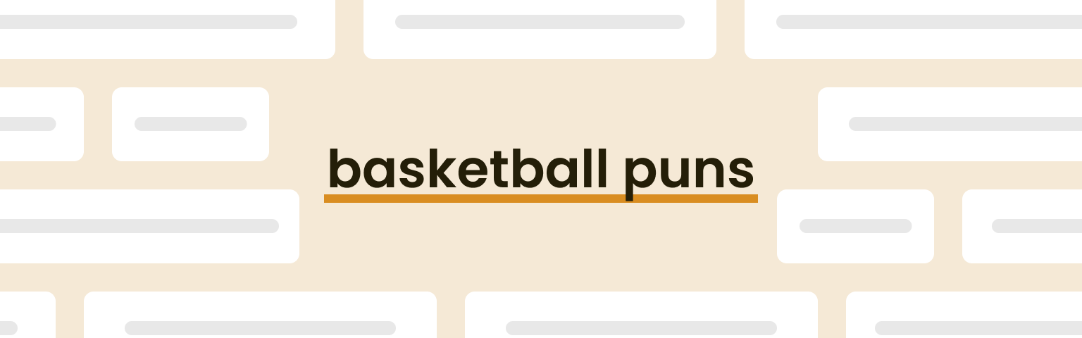 basketball puns