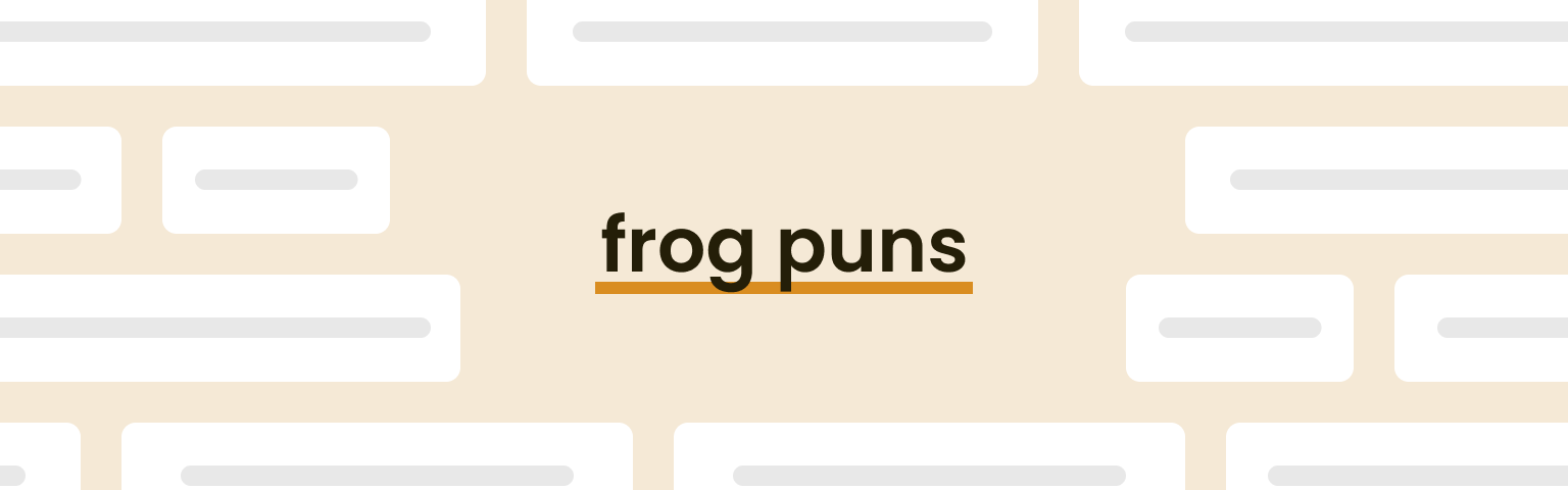 frog-puns