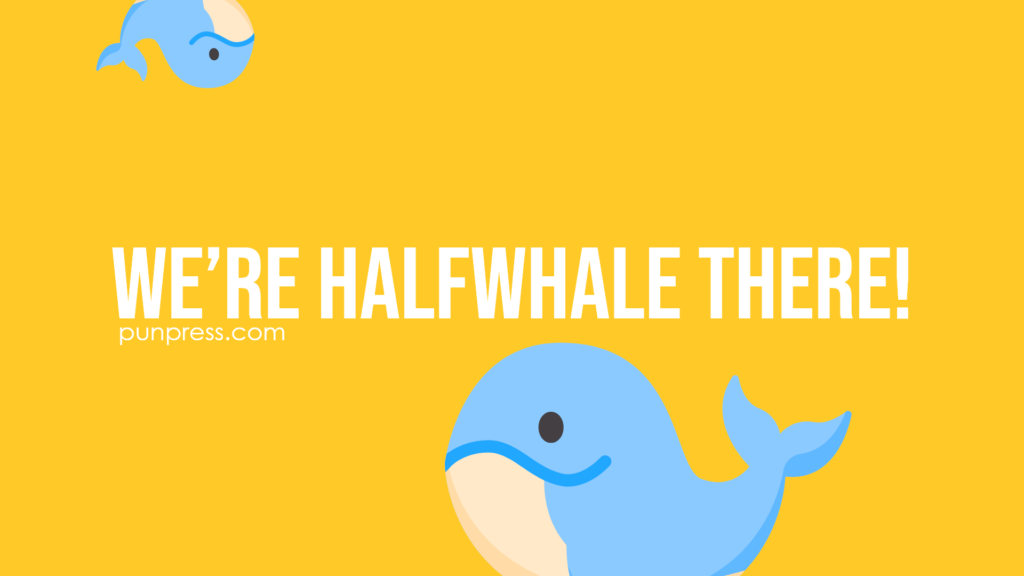 we’re halfwhale there - whale puns