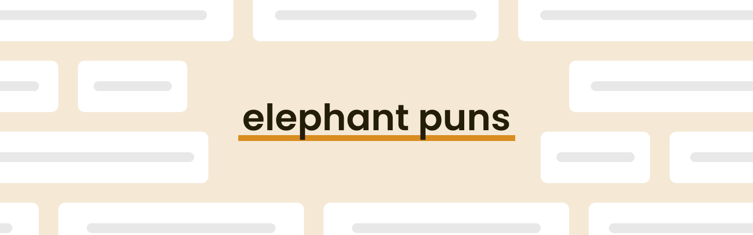 elephant-puns