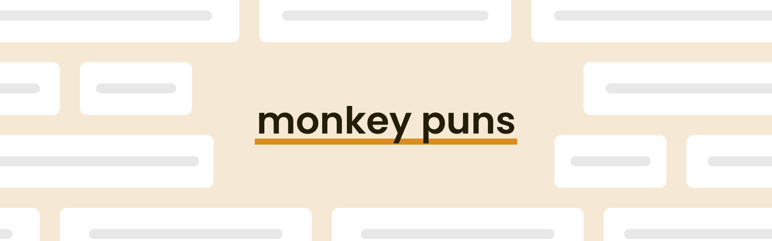 monkey puns
