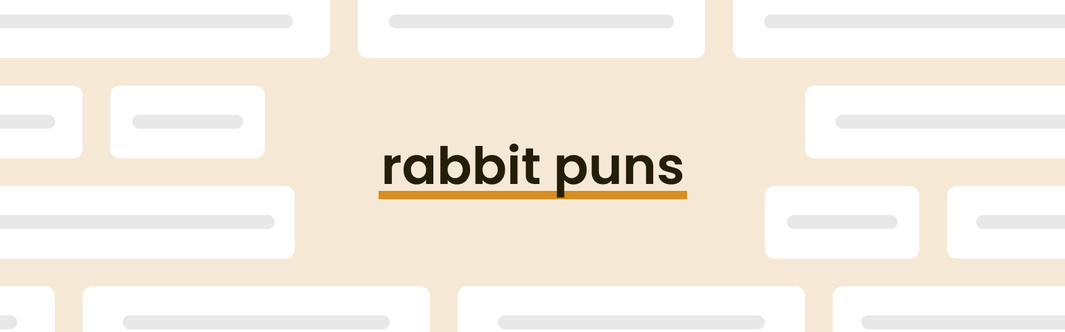 rabbit-puns