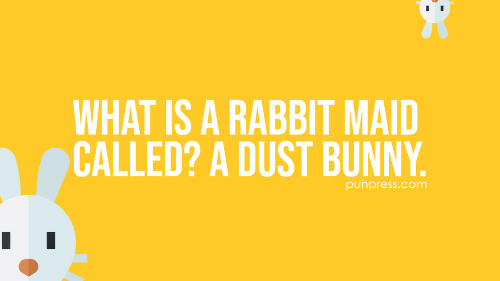 what is a rabbit maid called? a dust bunny - bunny puns