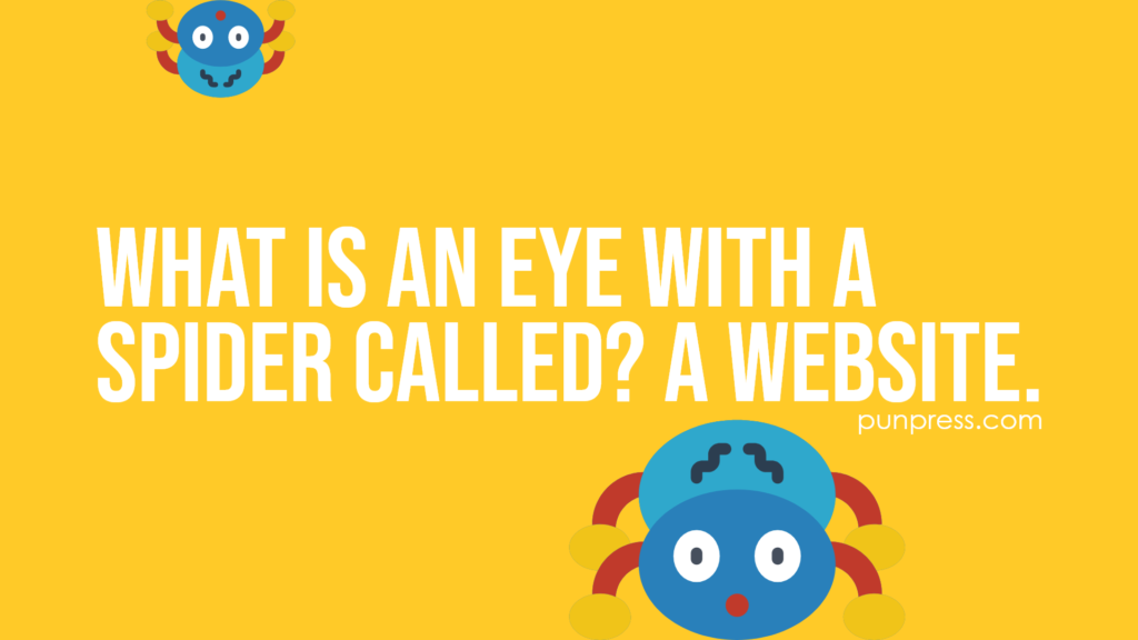 what is an eye with a spider called? a website - spider puns