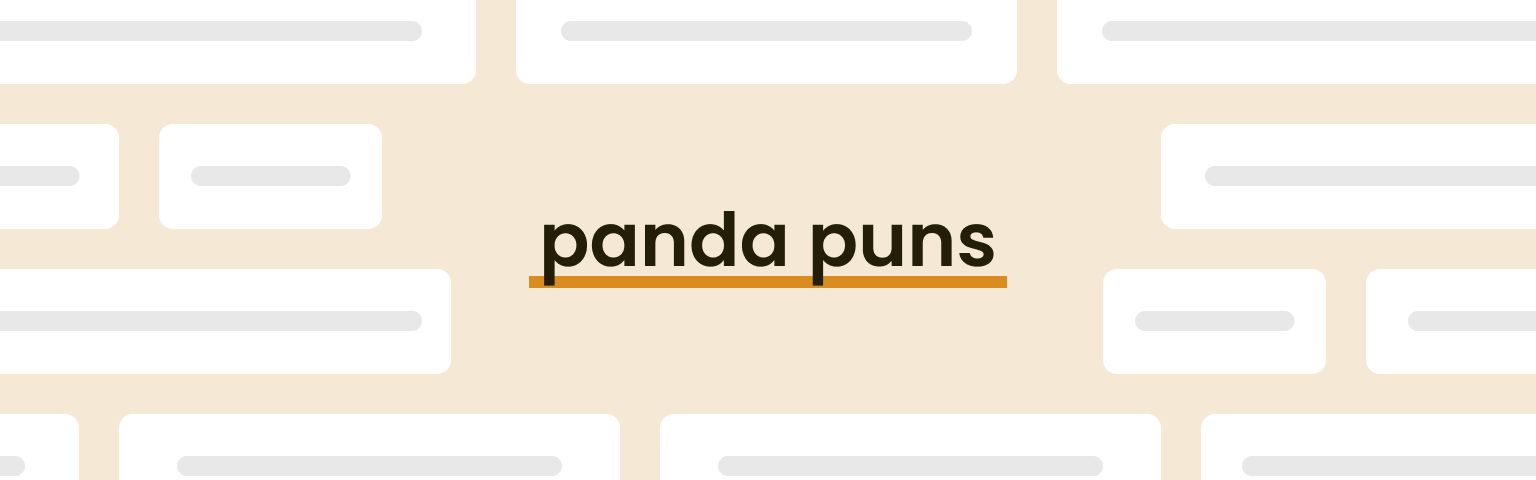 panda puns