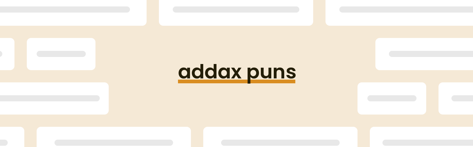 addax-puns