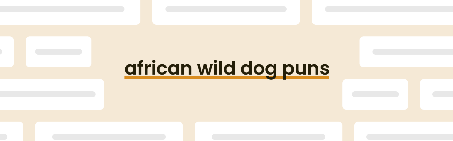 african-wild-dog-puns