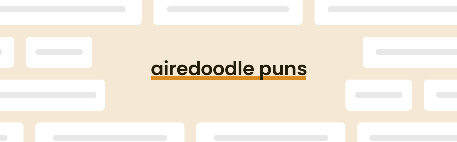 airedoodle-puns