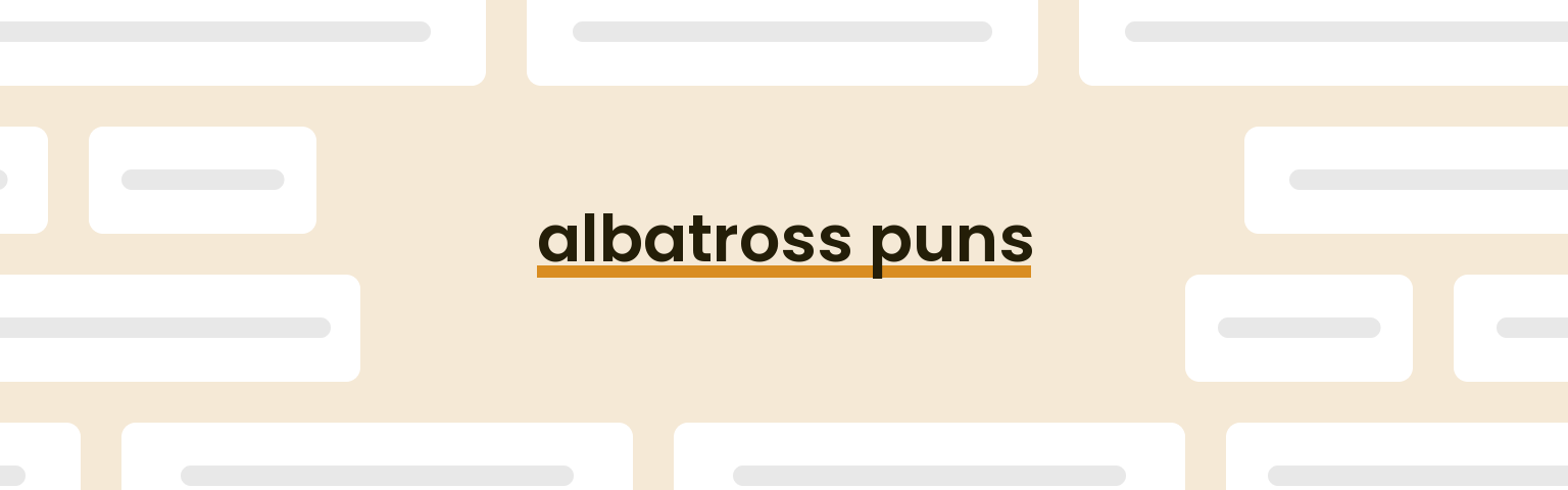 albatross-puns