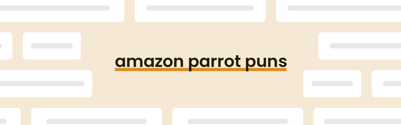 amazon-parrot-puns