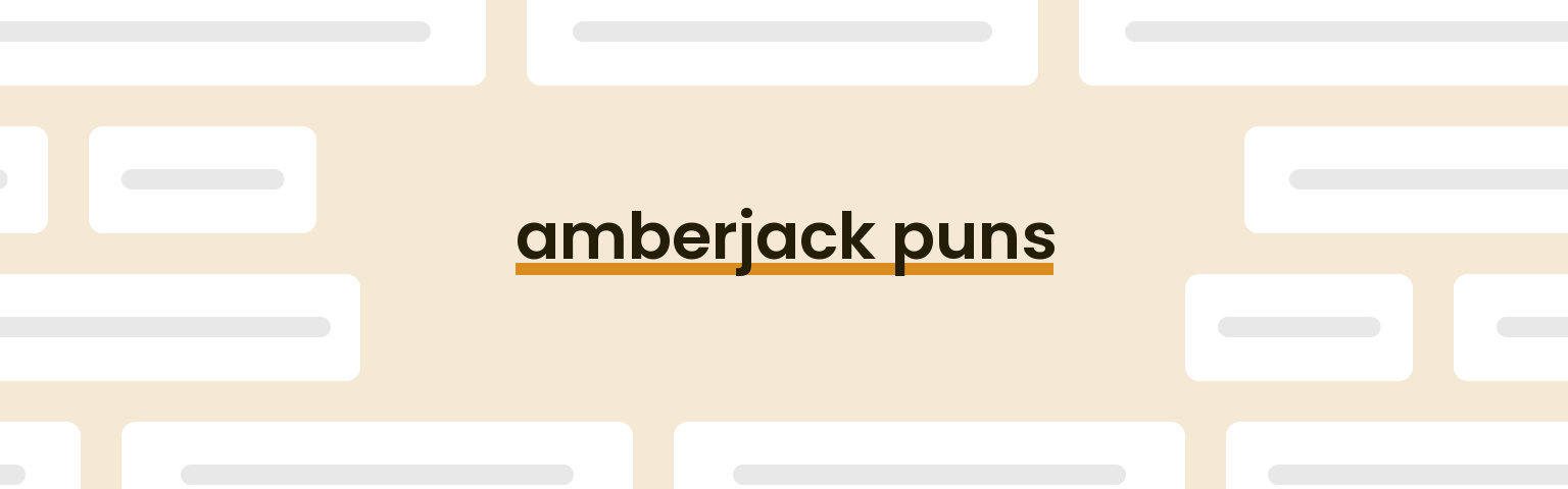 amberjack-puns
