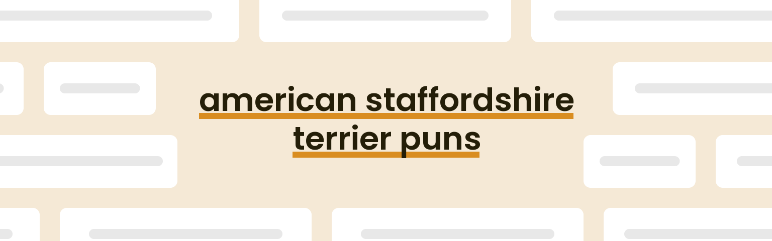 american-staffordshire-terrier-puns