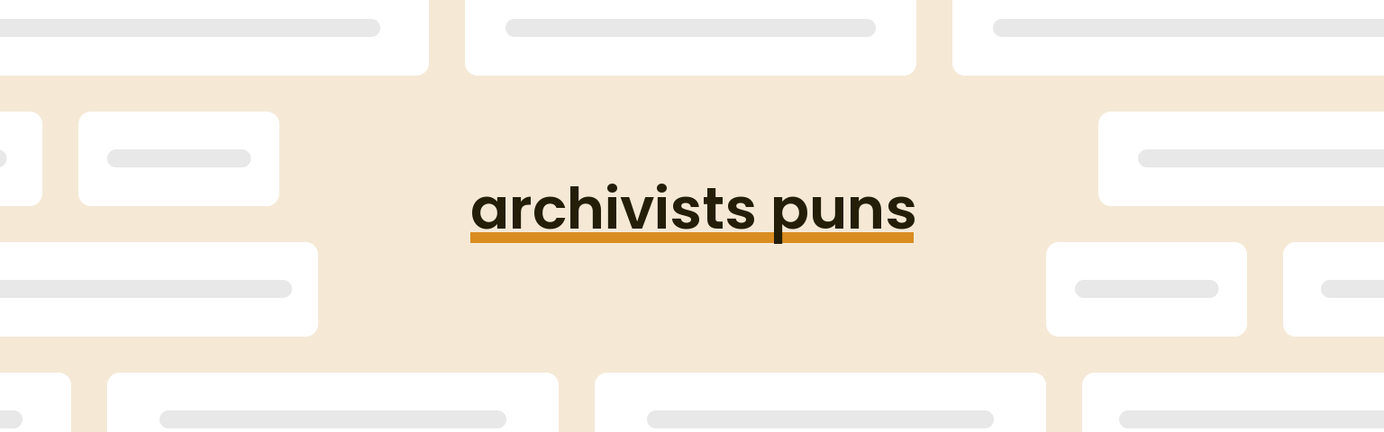 archivists-puns