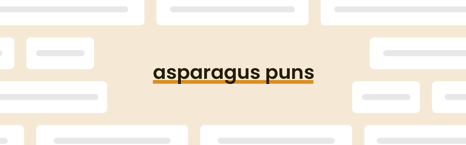 asparagus-puns
