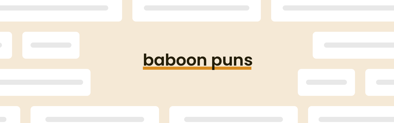 baboon-puns