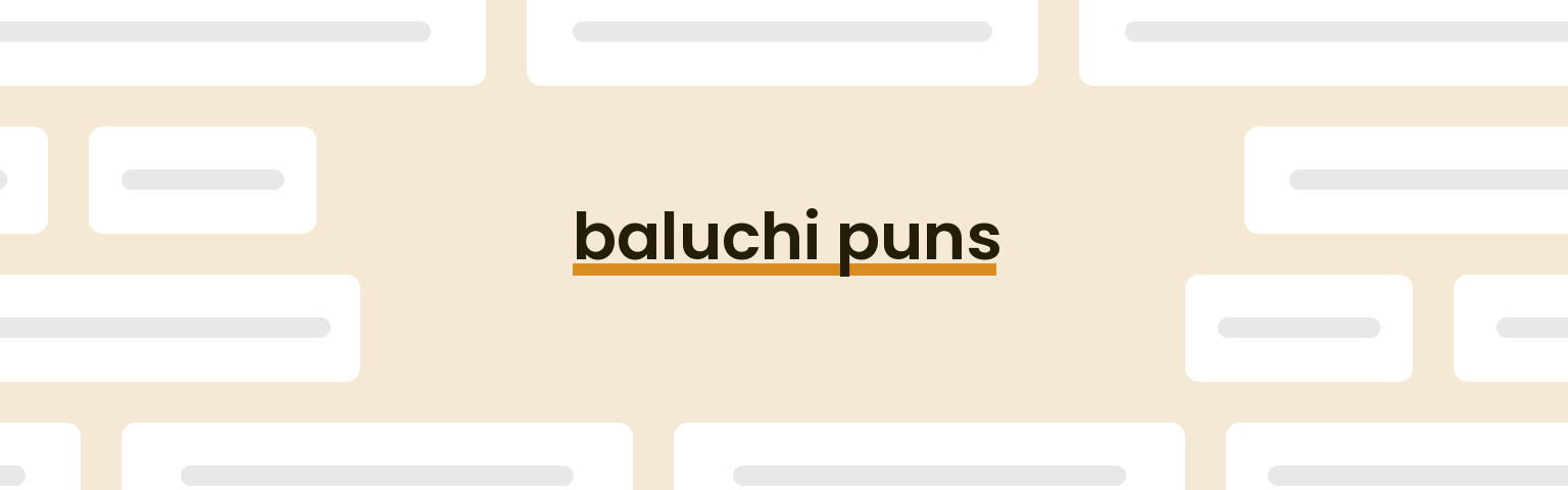 baluchi-puns