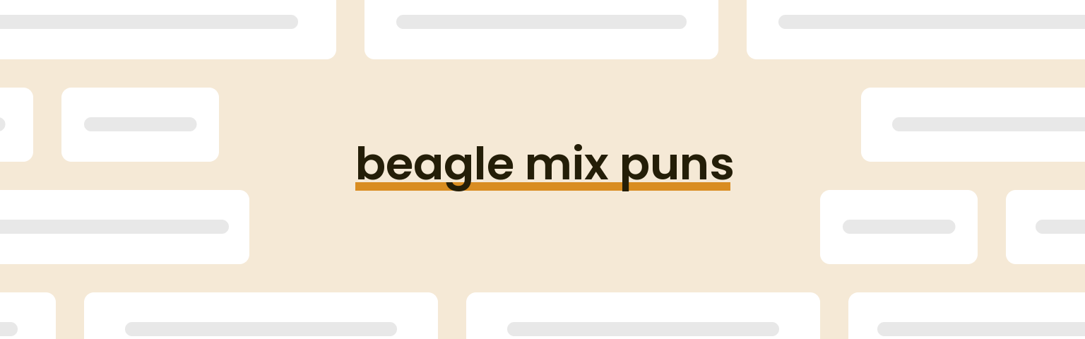 beagle-mix-puns
