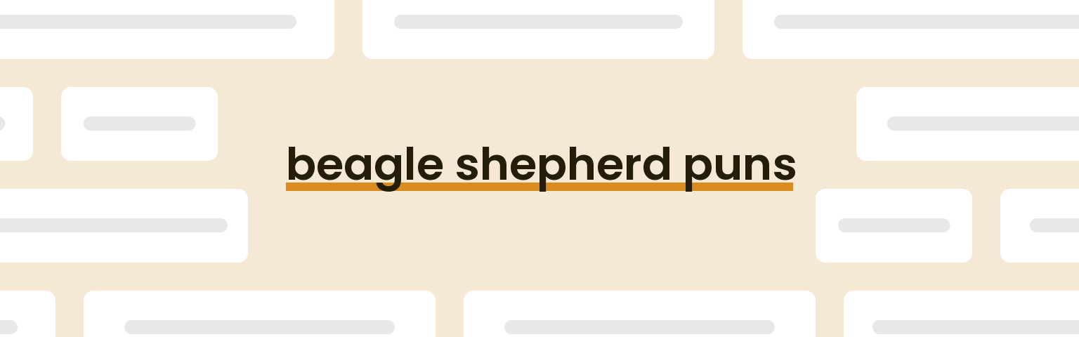 beagle-shepherd-puns