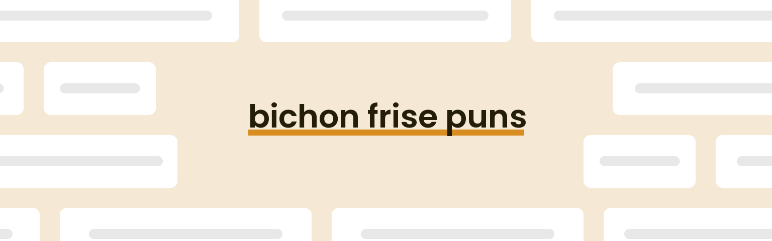 bichon-frise-puns