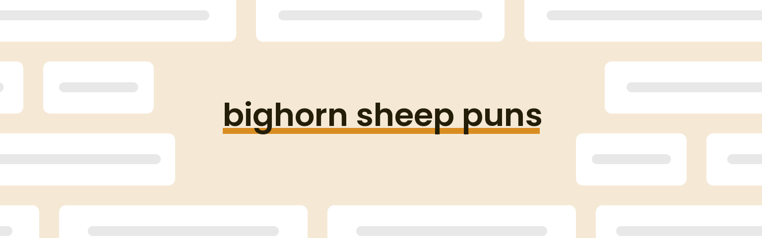 bighorn-sheep-puns