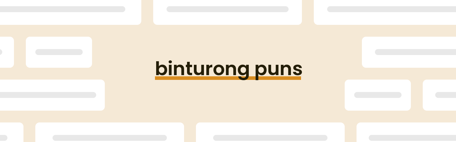 binturong-puns