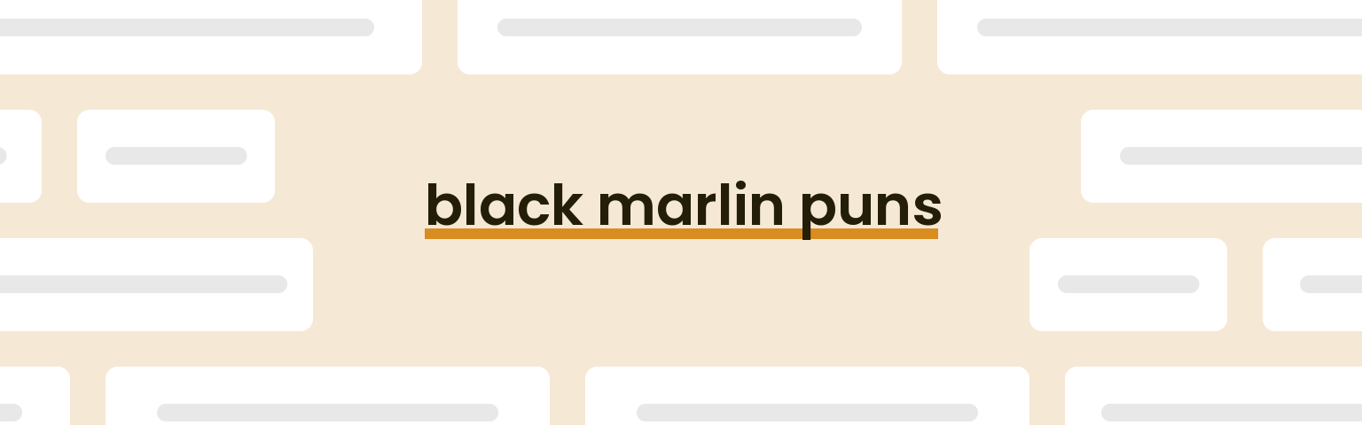 black-marlin-puns