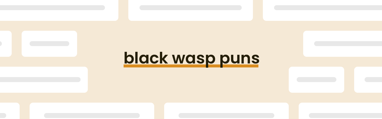 black-wasp-puns