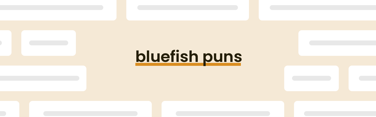 bluefish-puns