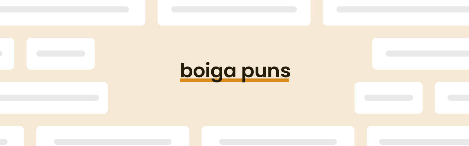 boiga-puns