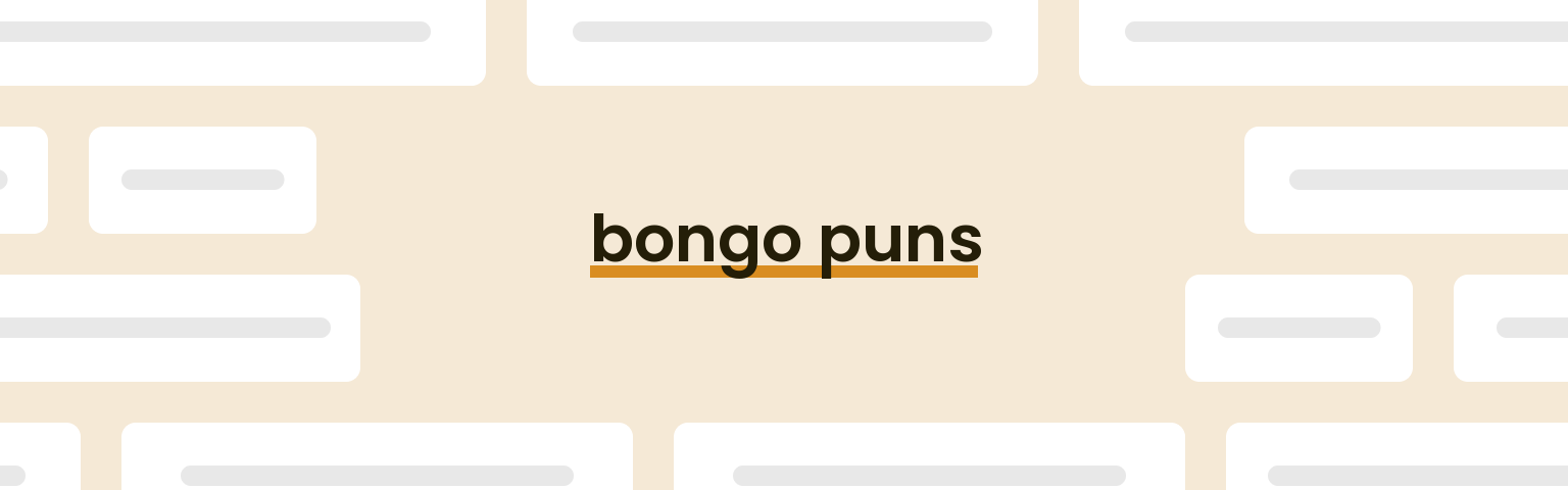bongo-puns