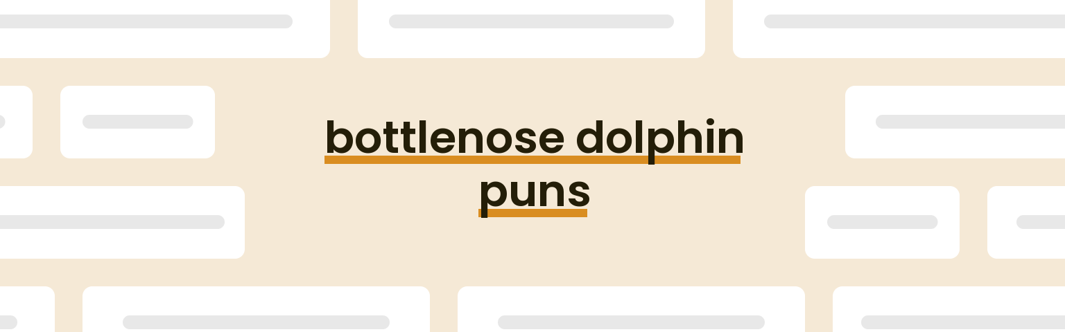 bottlenose-dolphin-puns