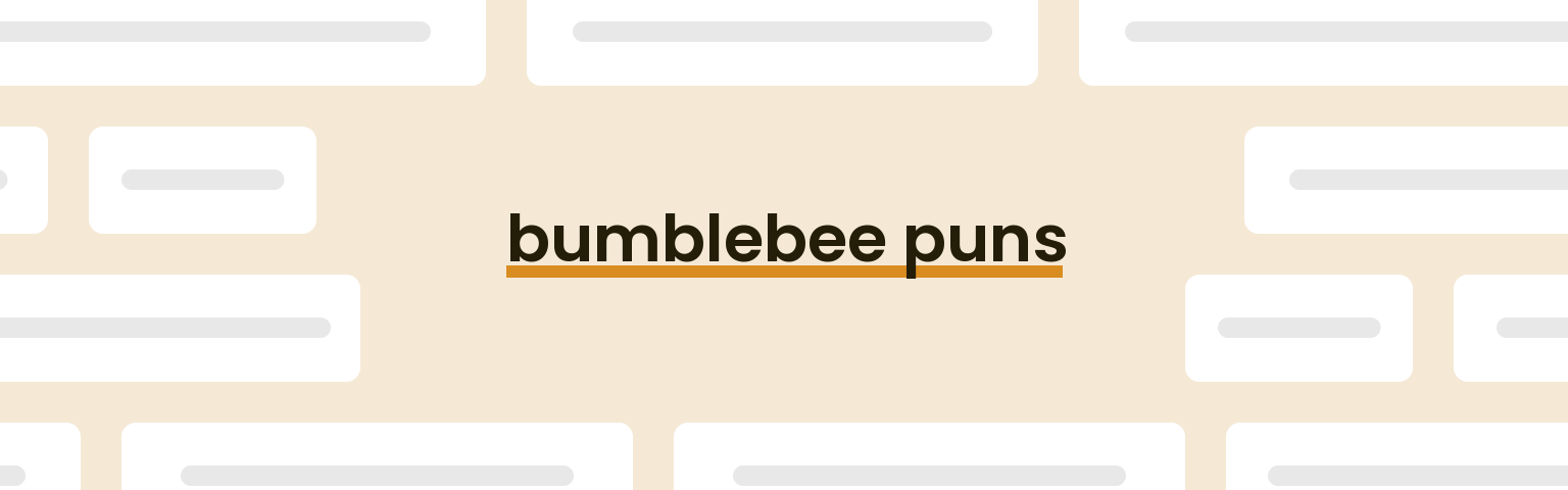 bumblebee-puns