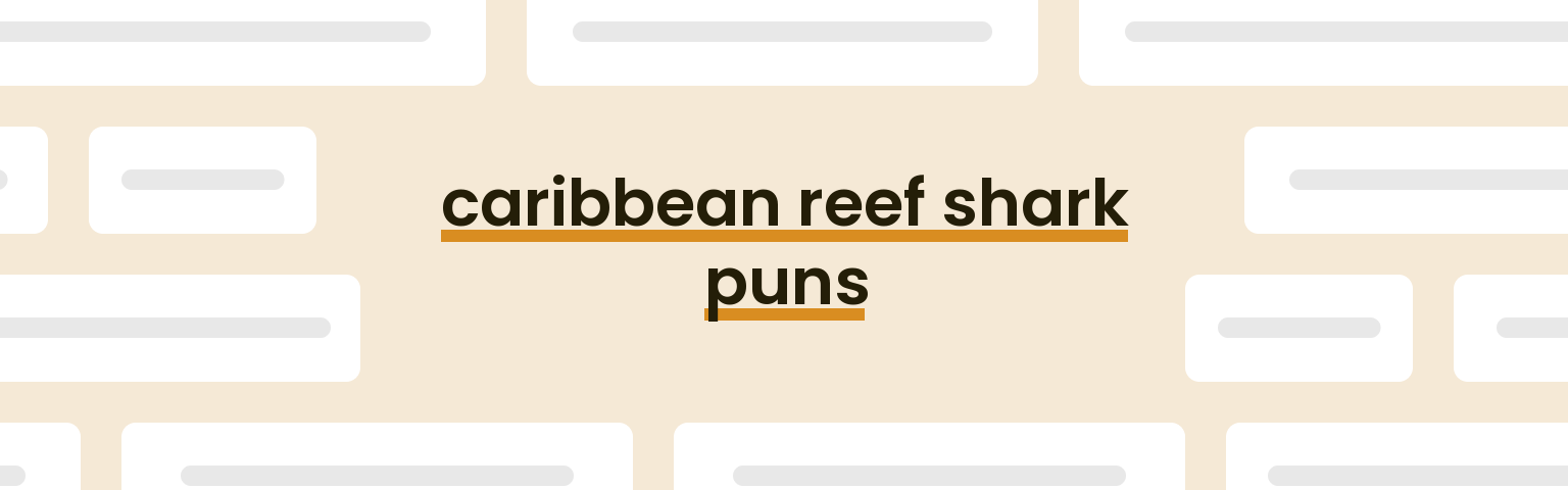 caribbean-reef-shark-puns