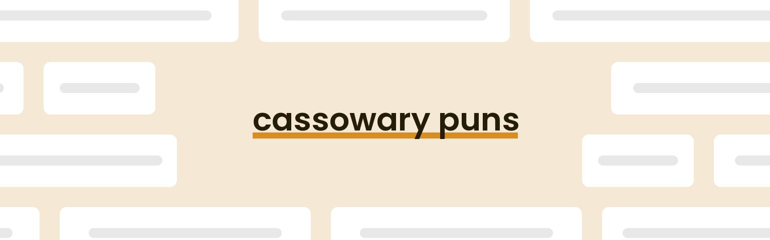 cassowary-puns