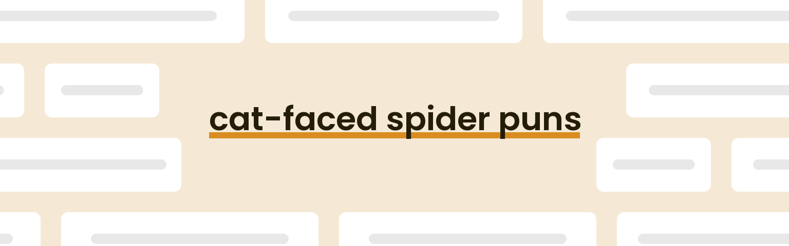 cat-faced-spider-puns