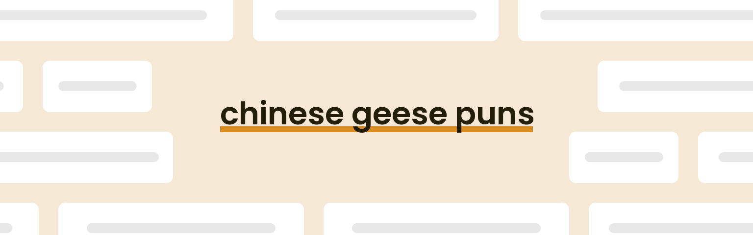 chinese-geese-puns