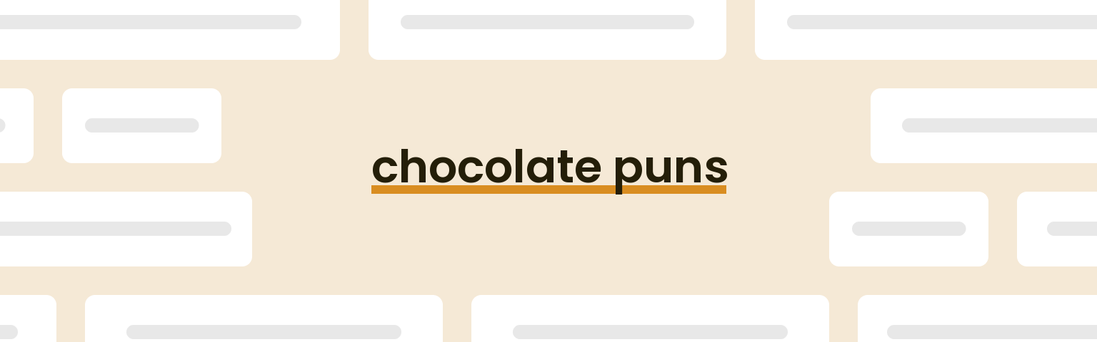 chocolate-puns