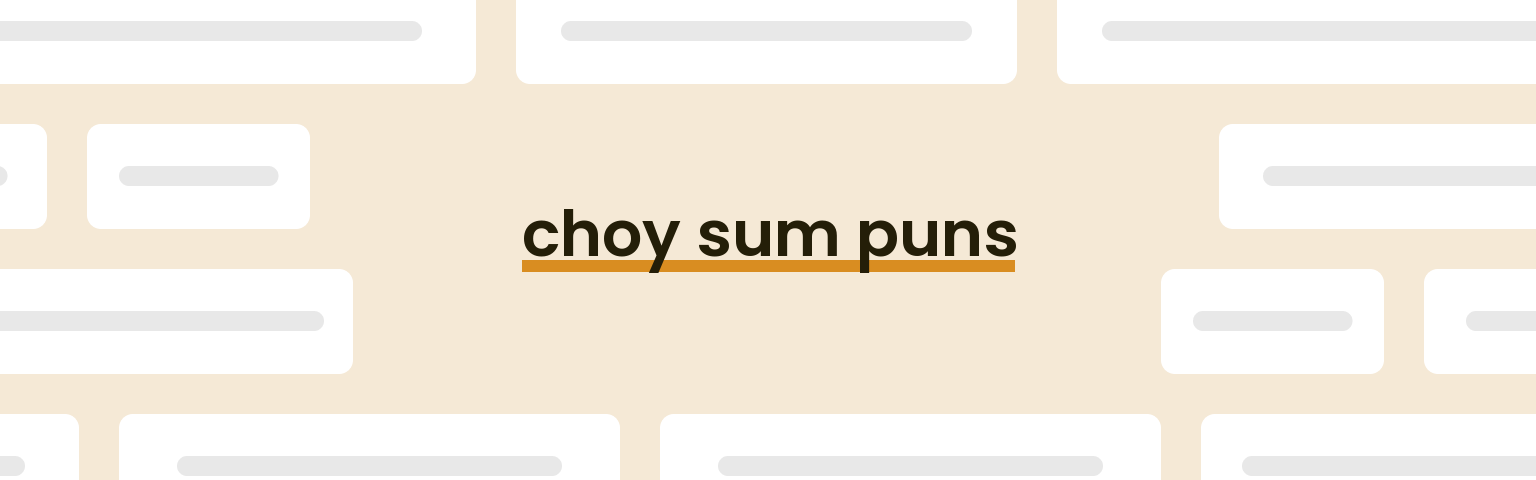 choy-sum-puns