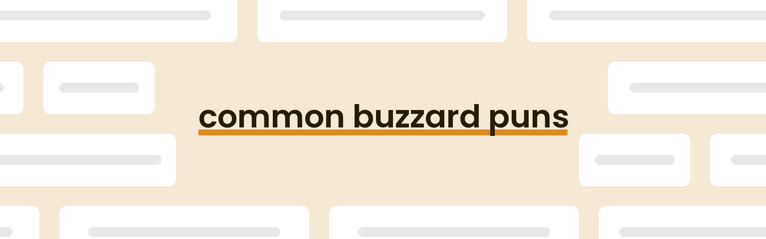 common-buzzard-puns