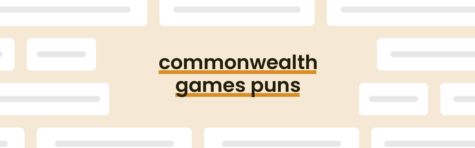 commonwealth-games-puns