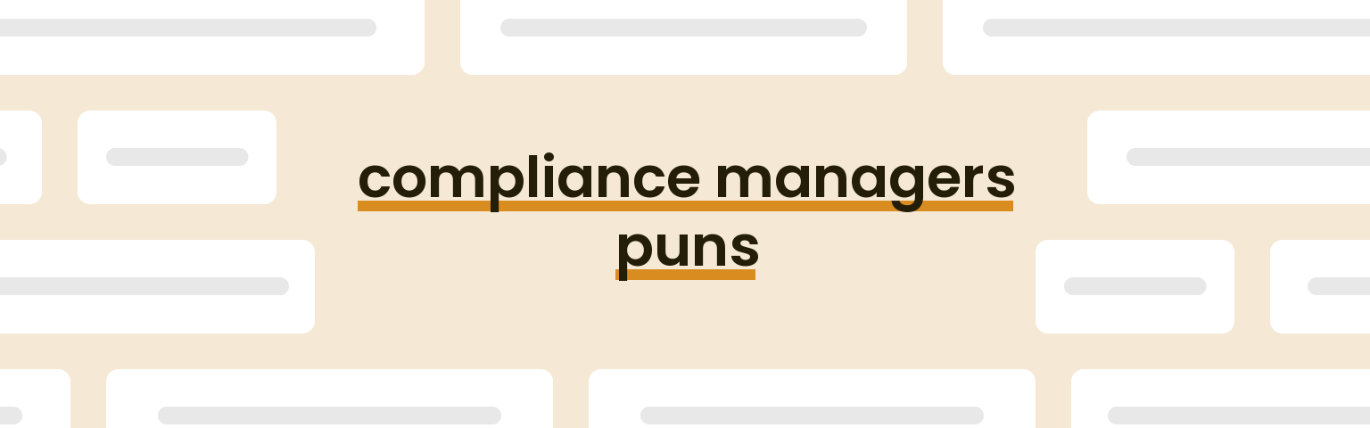 compliance-managers-puns