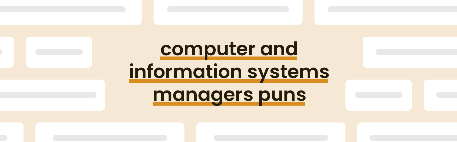 computer-and-information-systems-managers-puns