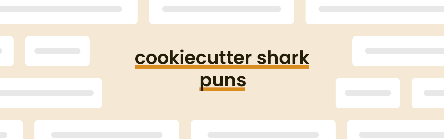 cookiecutter-shark-puns