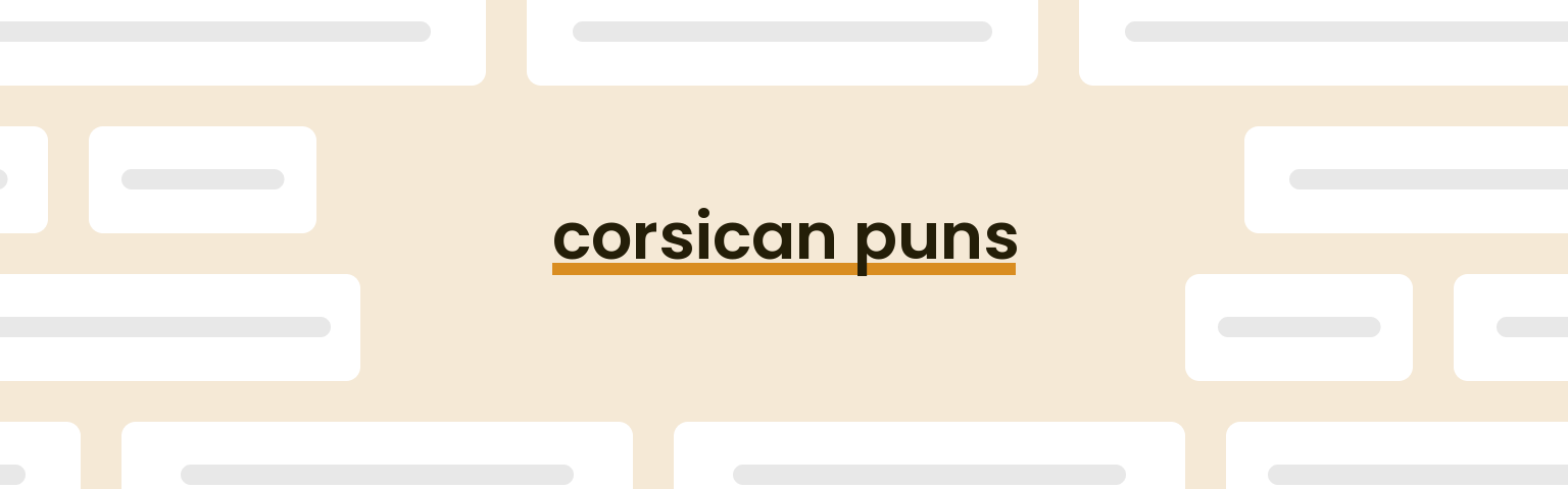 corsican-puns