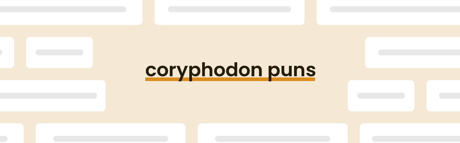 coryphodon-puns
