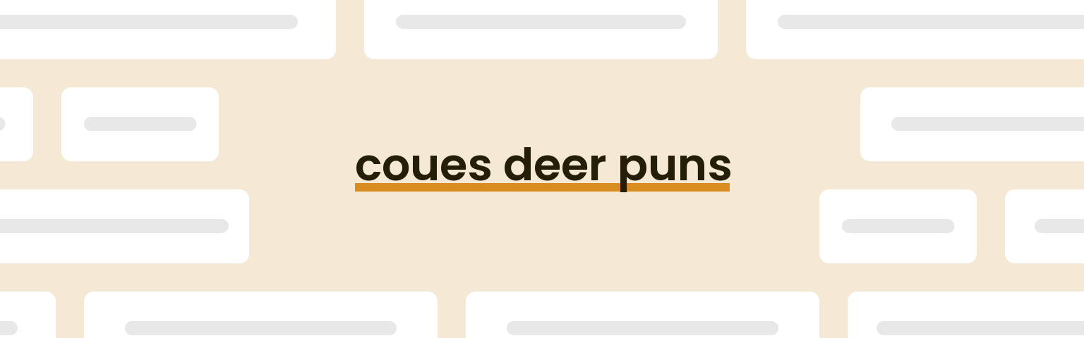 coues-deer-puns