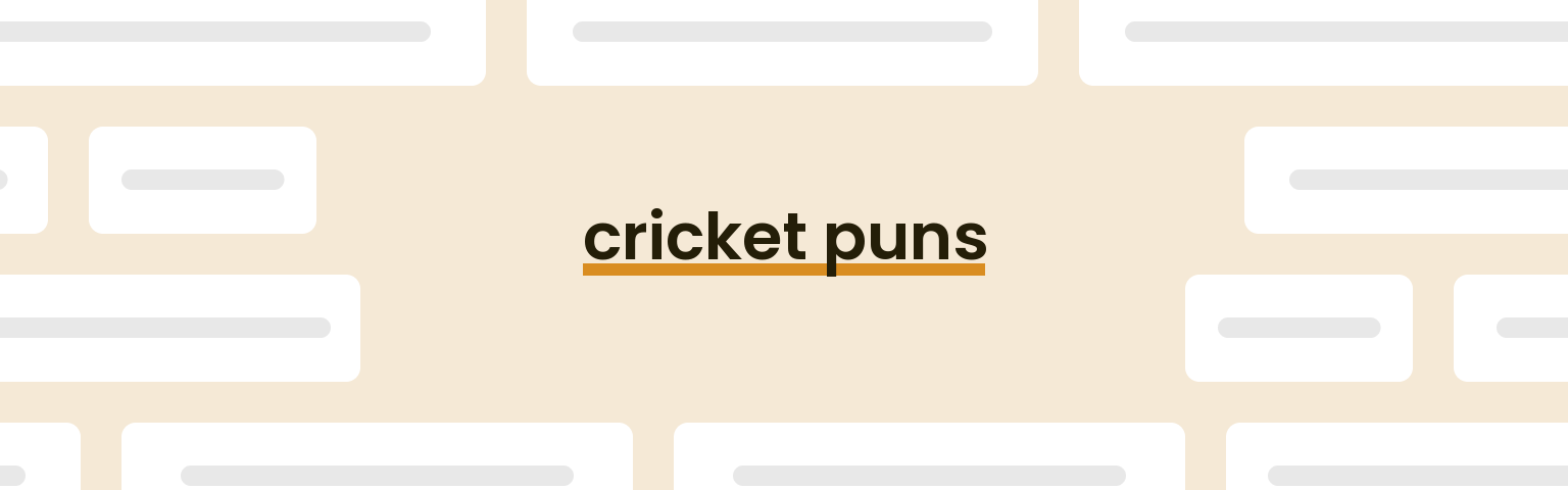 cricket-puns