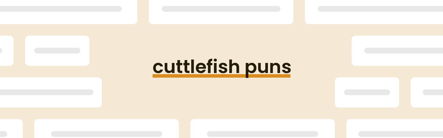 cuttlefish-puns