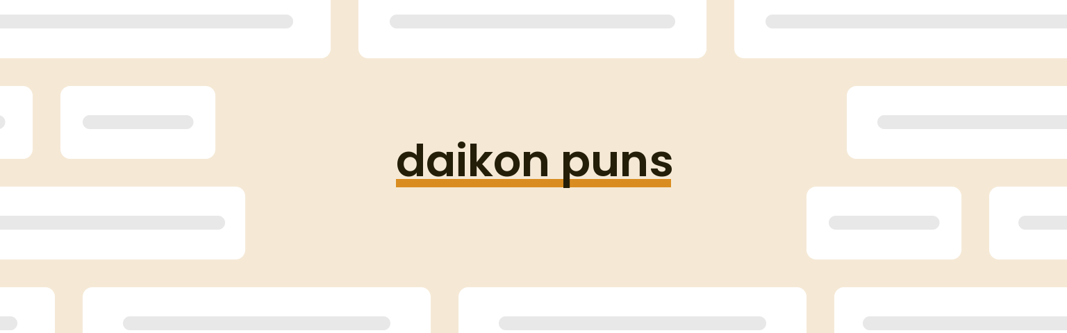 daikon-puns